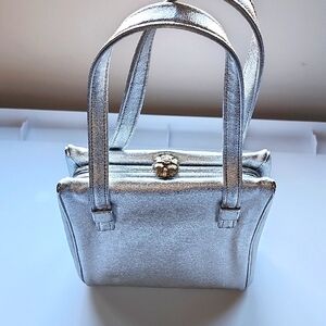 Vintage Miss Lewis classic Silver handbag with Handles